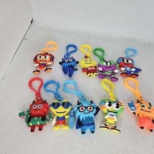 American Heart Association Kid’s Heart Challenge Keychains Lot of 10 Clips Used.